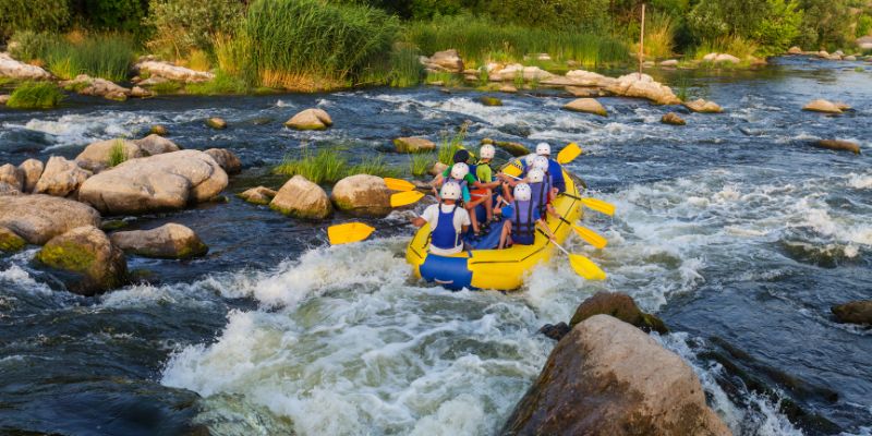 Canyoning and White-Water Rafting